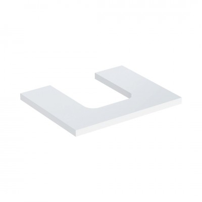Geberit One blat 59,8x47,3 cm do umywalki nablatowej w kształcie misy biały połysk 505.271.00.1
