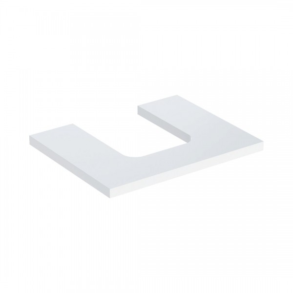 Geberit One blat 59,8x47,3 cm do umywalki nablatowej w kształcie misy biały połysk 505.271.00.1