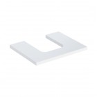 Geberit One blat 59,8x47,3 cm do umywalki nablatowej w kształcie misy biały połysk 505.271.00.1