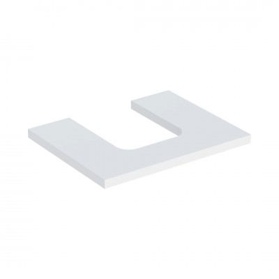 Geberit One blat 59,8x47,3 cm do umywalki nablatowej w kształcie misy biały mat 505.271.00.2