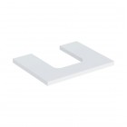 Geberit One blat 59,8x47,3 cm do umywalki nablatowej w kształcie misy biały mat 505.271.00.2