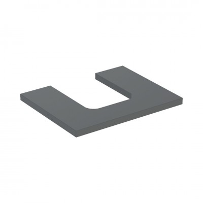 Geberit One blat 59,8x47,3 cm do umywalki nablatowej w kształcie misy lava mat 505.271.00.3