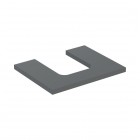 Geberit One blat 59,8x47,3 cm do umywalki nablatowej w kształcie misy lava mat 505.271.00.3