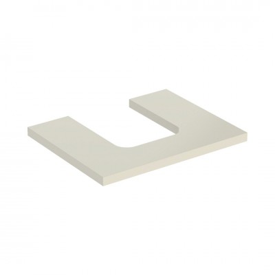 Geberit One blat 59,8x47,3 cm do umywalki nablatowej w kształcie misy szary piaskowy połysk 505.271.00.4