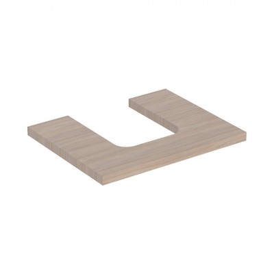 Geberit One blat 59,8x47,3 cm do umywalki nablatowej w kształcie misy dąb 505.271.00.5