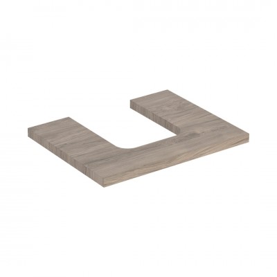 Geberit One blat 59,8x47,3 cm do umywalki nablatowej w kształcie misy orzech hickory 505.271.00.6