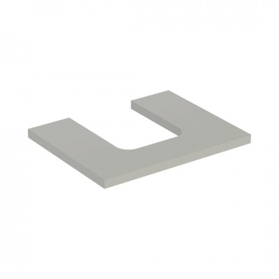 Geberit One blat 59,8x47,3 cm do umywalki nablatowej w kształcie misy szary beżowy 505.271.00.7