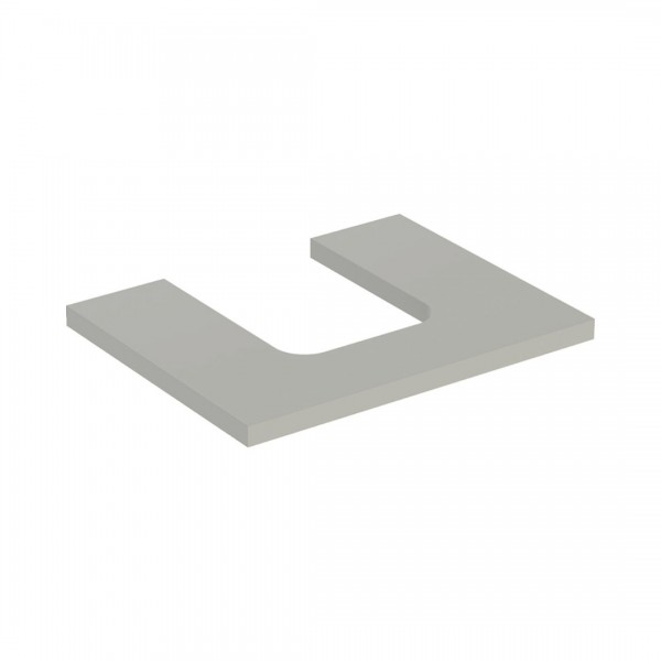 Geberit One blat 59,8x47,3 cm do umywalki nablatowej w kształcie misy szary beżowy 505.271.00.7