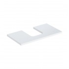 Geberit One blat 74,6x47,3 cm do umywalki nablatowej w kształcie misy biały połysk 505.272.00.1