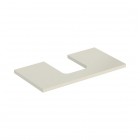 Geberit One blat 74,6x47,3 cm do umywalki nablatowej w kształcie misy szary piaskowy połysk 505.272.00.4