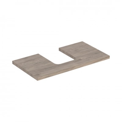 Geberit One blat 74,6x47,3 cm do umywalki nablatowej w kształcie misy orzech hickory 505.272.00.6