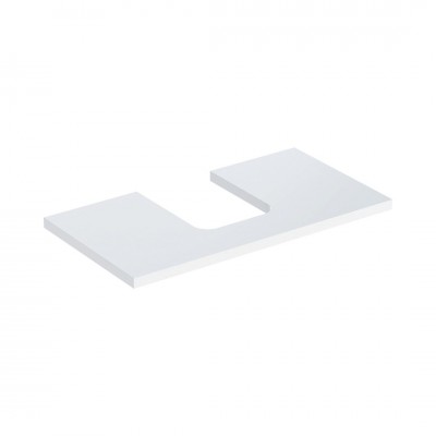 Geberit One blat 89,4x47,3 cm do umywalki nablatowej w kształcie misy biały połysk 505.273.00.1