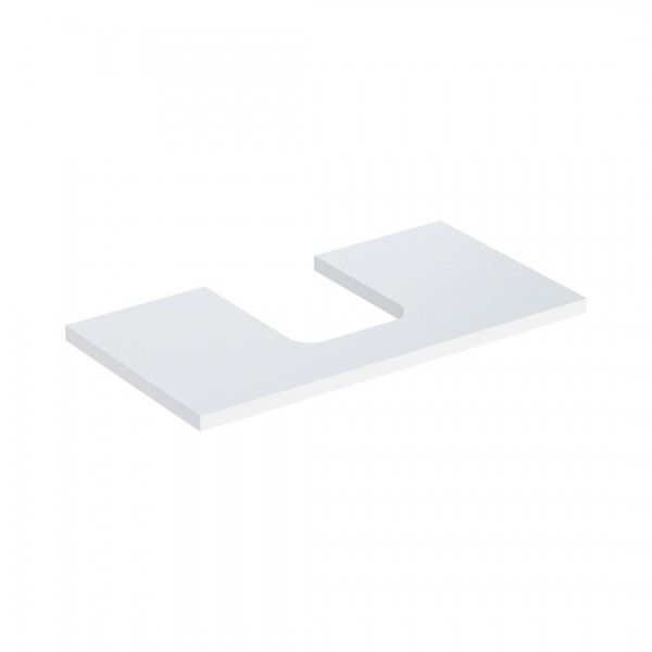 Geberit One blat 89,4x47,3 cm do umywalki nablatowej w kształcie misy biały połysk 505.273.00.1