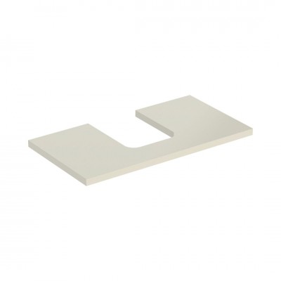 Geberit One blat 89,4x47,3 cm do umywalki nablatowej w kształcie misy szary piaskowy połysk 505.273.00.4