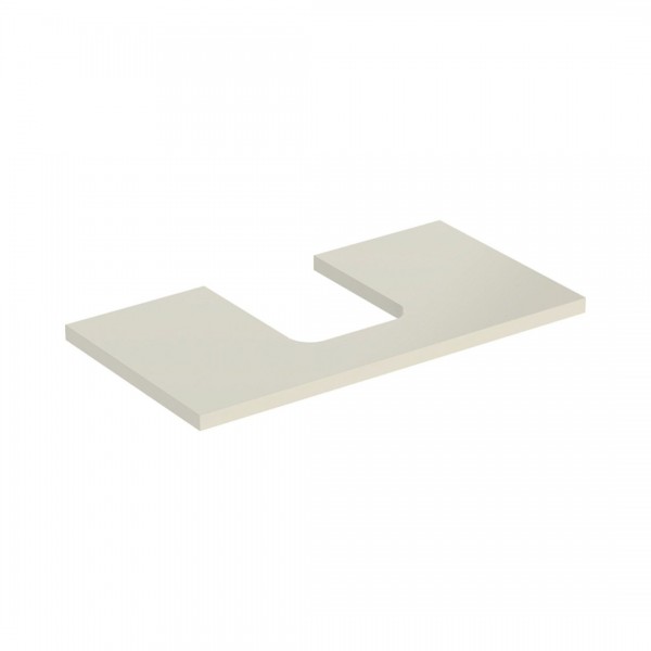 Geberit One blat 89,4x47,3 cm do umywalki nablatowej w kształcie misy szary piaskowy połysk 505.273.00.4