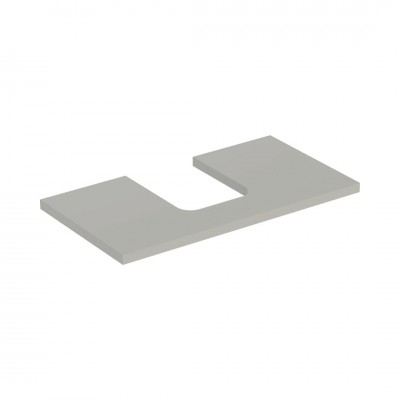 Geberit One blat 89,4x47,3 cm do umywalki nablatowej w kształcie misy szary beżowy mat 505.273.00.7