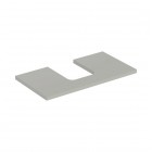 Geberit One blat 89,4x47,3 cm do umywalki nablatowej w kształcie misy szary beżowy mat 505.273.00.7