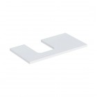 Geberit One blat 89,4x47,3 cm do umywalki nablatowej w kształcie misy lewy biały mat 505.293.00.2