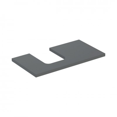 Geberit One blat 89,4x47,3 cm do umywalki nablatowej w kształcie misy lewy lava mat 505.293.00.3