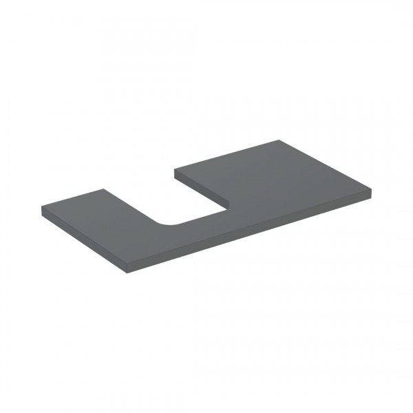 Geberit One blat 89,4x47,3 cm do umywalki nablatowej w kształcie misy lewy lava mat 505.293.00.3