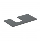 Geberit One blat 89,4x47,3 cm do umywalki nablatowej w kształcie misy lewy lava mat 505.293.00.3