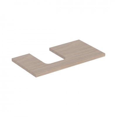 Geberit One blat 89,4x47,3 cm do umywalki nablatowej w kształcie misy lewy dąb 505.293.00.5