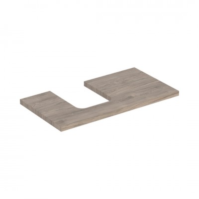 Geberit One blat 89,4x47,3 cm do umywalki nablatowej w kształcie misy lewy orzech hickory 505.293.00.6