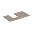Geberit One blat 89,4x47,3 cm do umywalki nablatowej w kształcie misy lewy orzech hickory 505.293.00.6
