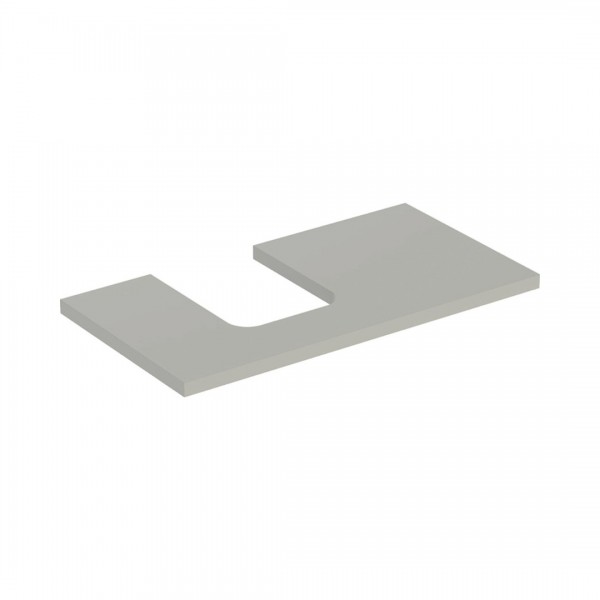 Geberit One blat 89,4x47,3 cm do umywalki nablatowej w kształcie misy lewy szary beżowy 505.293.00.7