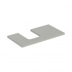 Geberit One blat 89,4x47,3 cm do umywalki nablatowej w kształcie misy lewy szary beżowy 505.293.00.7