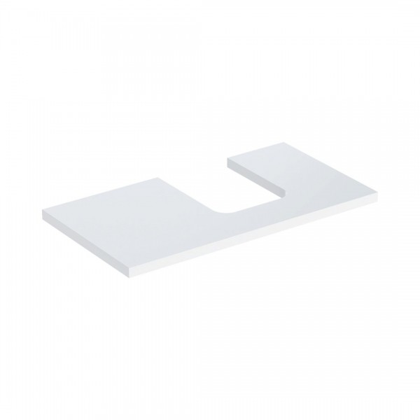 Geberit One blat 89,4x47,3 cm do umywalki nablatowej w kształcie misy prawy biały połysk 505.313.00.1
