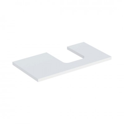Geberit One blat 89,4x47,3 cm do umywalki nablatowej w kształcie misy prawy biały mat 505.313.00.2