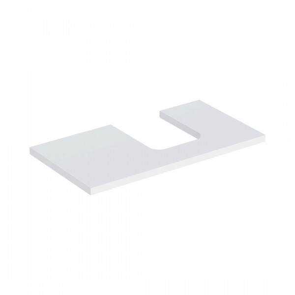 Geberit One blat 89,4x47,3 cm do umywalki nablatowej w kształcie misy prawy biały mat 505.313.00.2