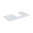 Geberit One blat 89,4x47,3 cm do umywalki nablatowej w kształcie misy prawy biały mat 505.313.00.2