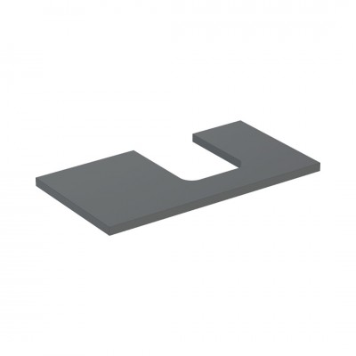 Geberit One blat 89,4x47,3 cm do umywalki nablatowej w kształcie misy prawy lava mat 505.313.00.3