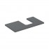 Geberit One blat 89,4x47,3 cm do umywalki nablatowej w kształcie misy prawy lava mat 505.313.00.3