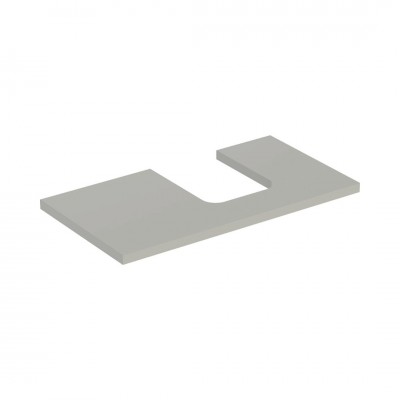 Geberit One blat 89,4x47,3 cm do umywalki nablatowej w kształcie misy prawy szary beżowy mat 505.313.00.7
