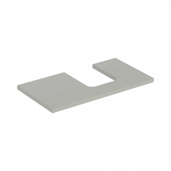 Geberit One blat 89,4x47,3 cm do umywalki nablatowej w kształcie misy prawy szary beżowy mat 505.313.00.7