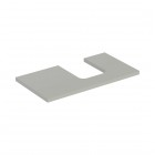 Geberit One blat 89,4x47,3 cm do umywalki nablatowej w kształcie misy prawy szary beżowy mat 505.313.00.7