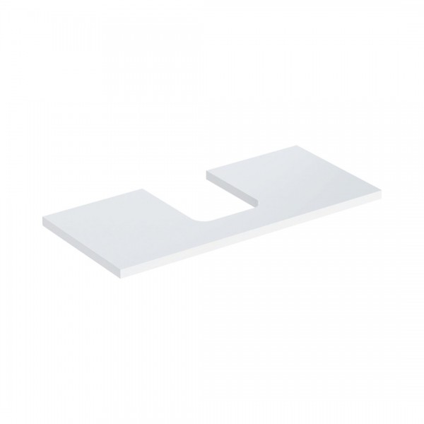 Geberit One blat 104,2x47,3 cm do umywalki nablatowej w kształcie misy biały połysk 505.274.00.1