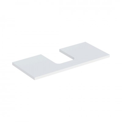 Geberit One blat 104,2x47,3 cm do umywalki nablatowej w kształcie misy biały mat 505.274.00.2