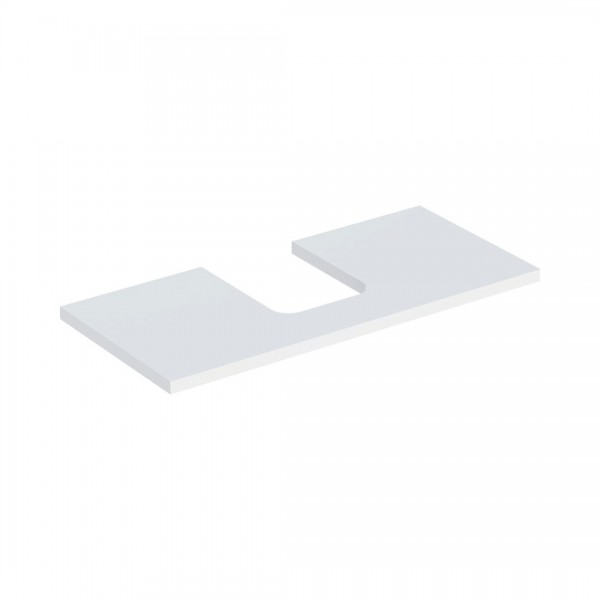 Geberit One blat 104,2x47,3 cm do umywalki nablatowej w kształcie misy biały mat 505.274.00.2