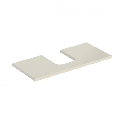 Geberit One blat 104,2x47,3 cm do umywalki nablatowej w kształcie misy szary piaskowy połysk 505.274.00.4