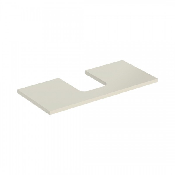 Geberit One blat 104,2x47,3 cm do umywalki nablatowej w kształcie misy szary piaskowy połysk 505.274.00.4