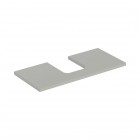 Geberit One blat 104,2x47,3 cm do umywalki nablatowej w kształcie misy szary beżowy mat 505.274.00.7