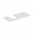 Geberit One blat 104,2x47,3 cm do umywalki nablatowej w kształcie misy lewy biały mat 505.294.00.2