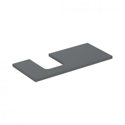 Geberit One blat 104,2x47,3 cm do umywalki nablatowej w kształcie misy lewy lava mat 505.294.00.3