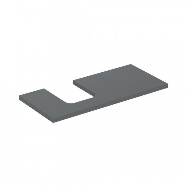 Geberit One blat 104,2x47,3 cm do umywalki nablatowej w kształcie misy lewy lava mat 505.294.00.3