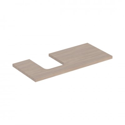Geberit One blat 104,2x47,3 cm do umywalki nablatowej w kształcie misy lewy dąb 505.294.00.5