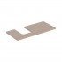 Geberit One blat 104,2x47,3 cm do umywalki nablatowej w kształcie misy lewy dąb 505.294.00.5